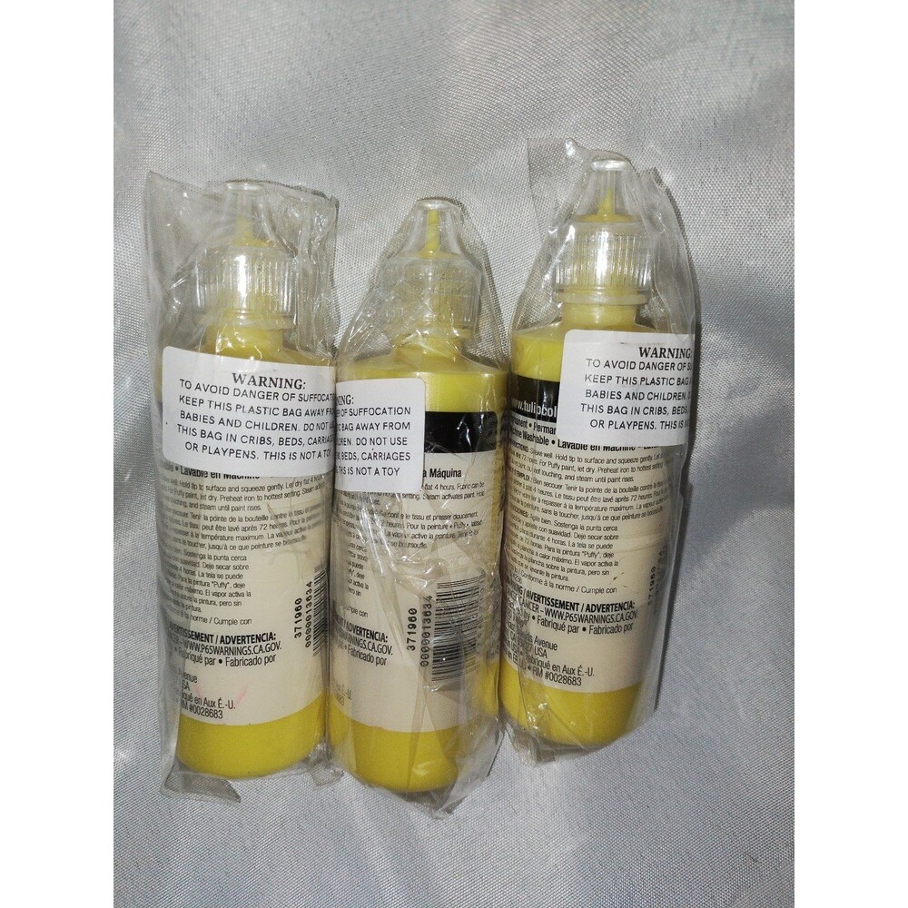 🟣 New yellow puff paint lot of 3 - Picture 2 of 2